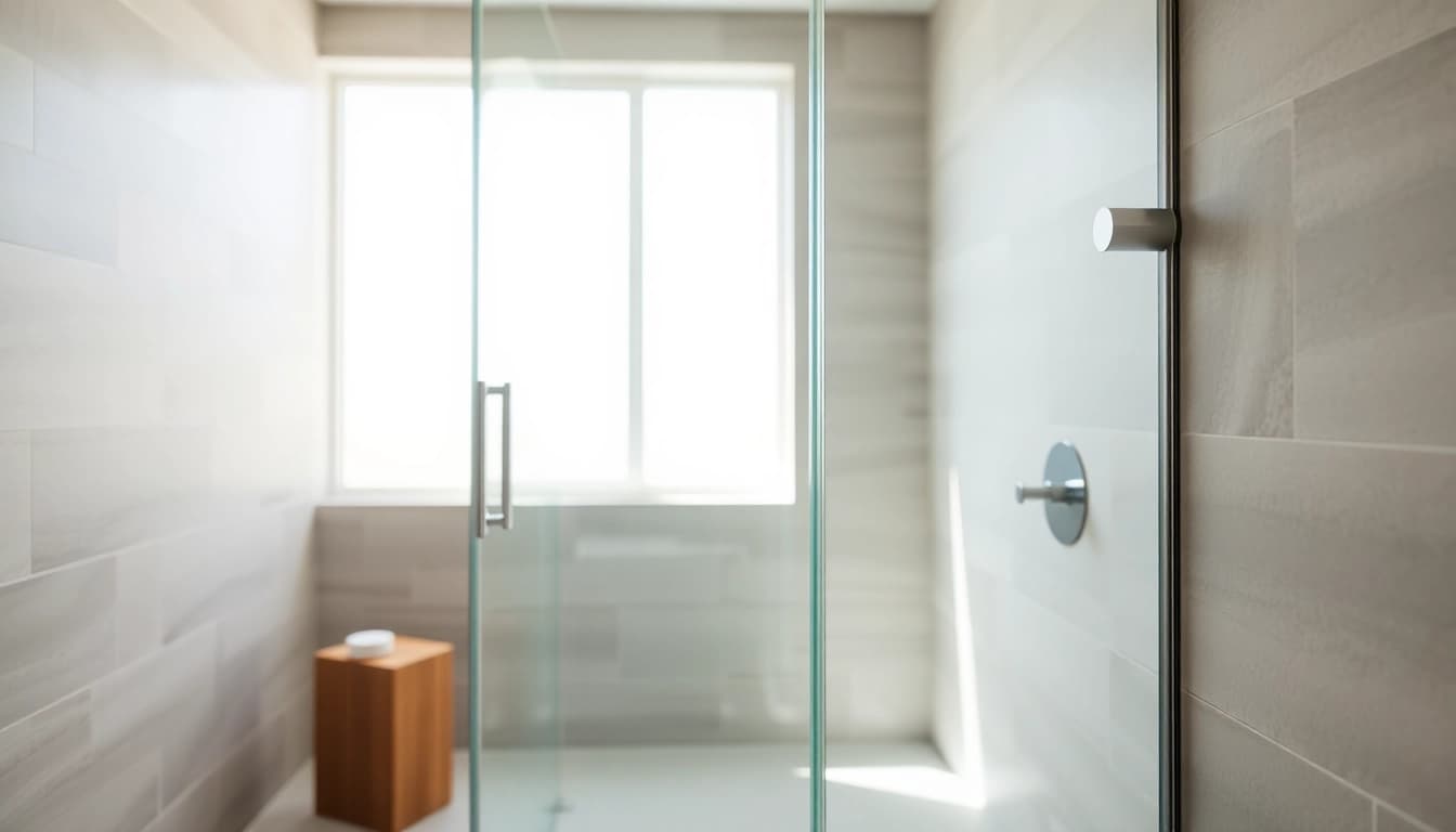 Install a stunning shower screen sliding door that enhances your bathroom's modern aesthetics.