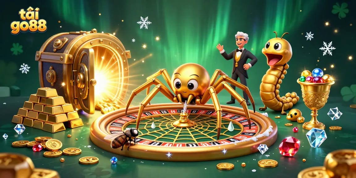 Place your bets with tải go88 in a vibrant, action-packed 3D casino scene.