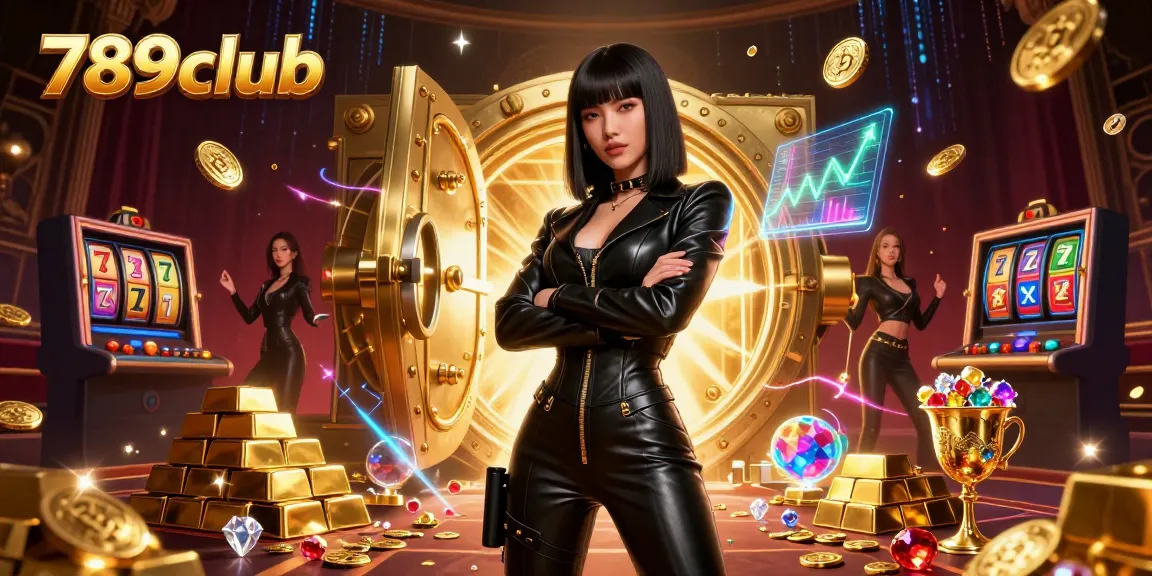 Engage with the exciting atmosphere of 789club's futuristic casino filled with treasures.