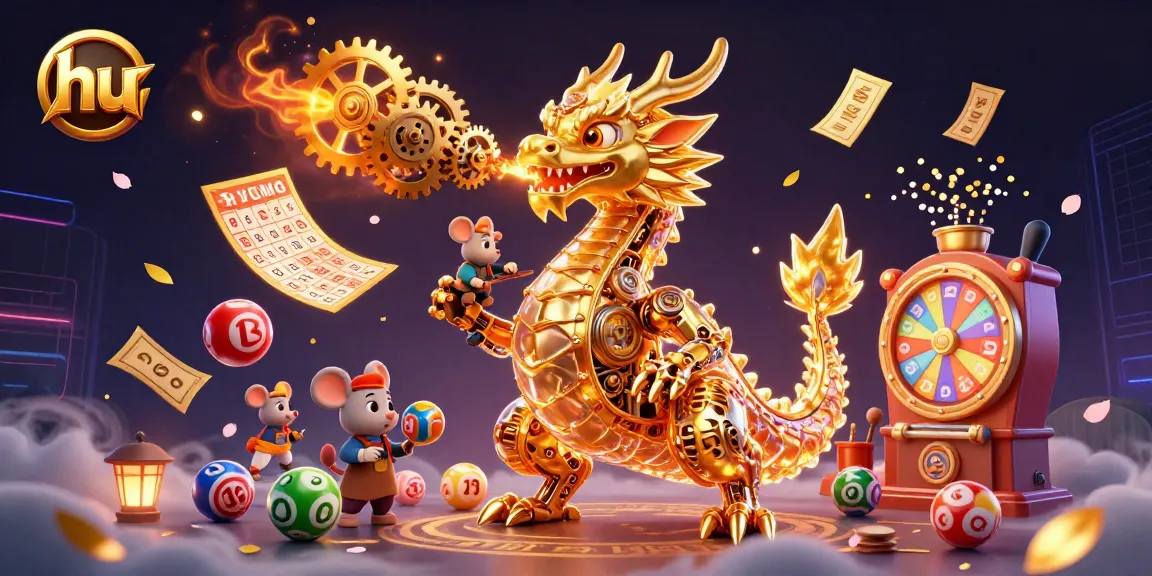 Engage in thrilling lottery action at hu, featuring a golden dragon and vibrant game elements.
