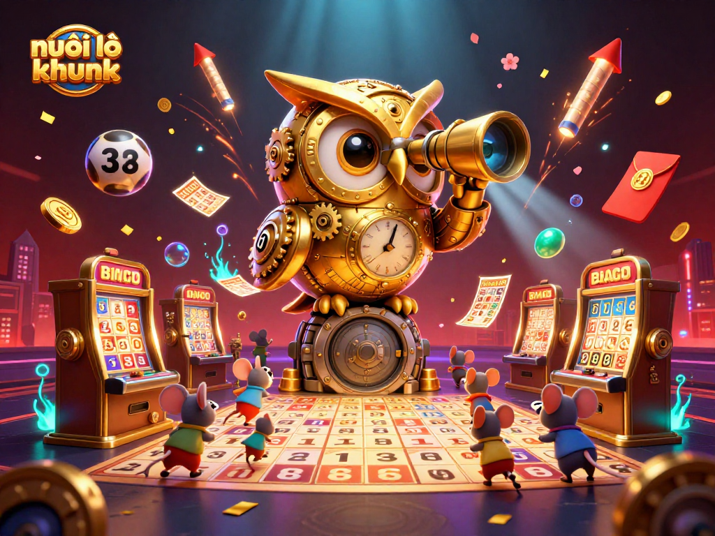 Experience nuôi lô khung strategies with vibrant characters and dynamic slot machine elements.