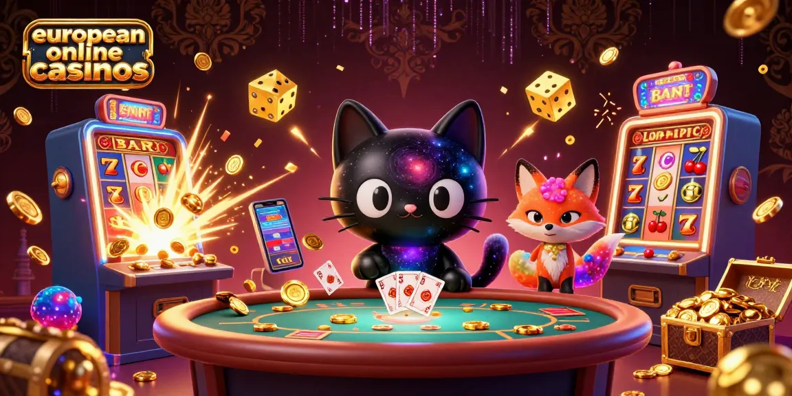Experience the thrill of european online casinos with vibrant visuals of cosmic gambling excitement.