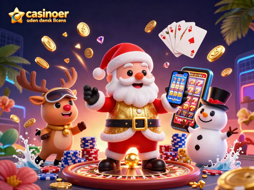 Experience thrilling jackpots and winnings at casinoer uden dansk licens with festive casino characters.