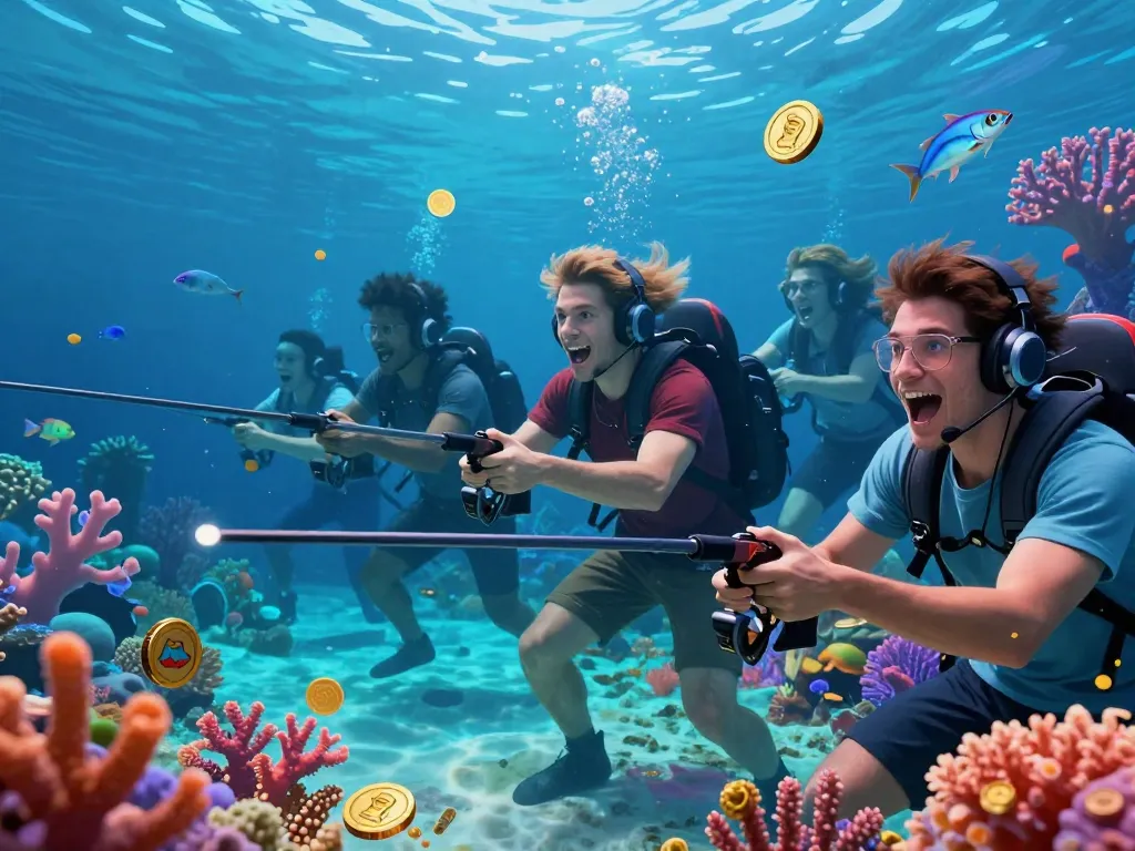 Exciting underwater gaming experience on https://79kingg.us/ with players enjoying a vibrant fishing game surrounded by marine life.