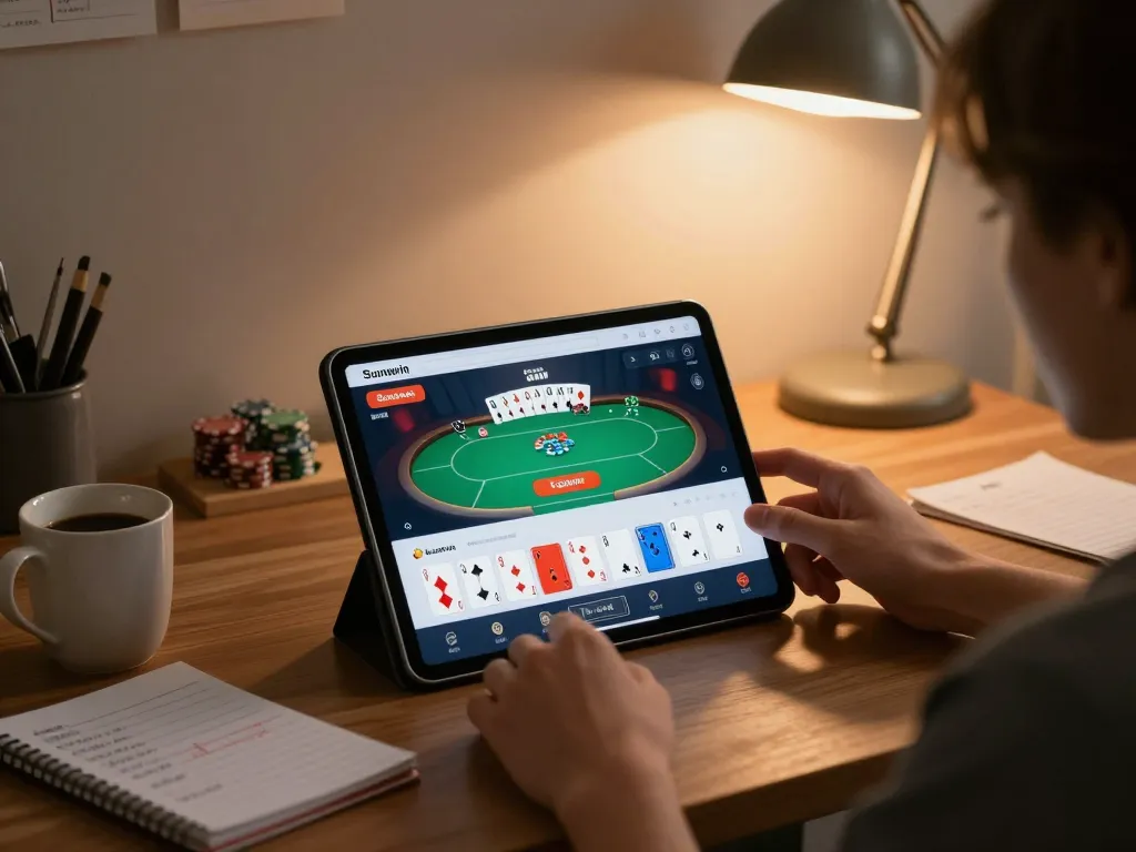 Engaging gameplay on the Sunwin app in a cozy home setting, highlighting responsible gaming