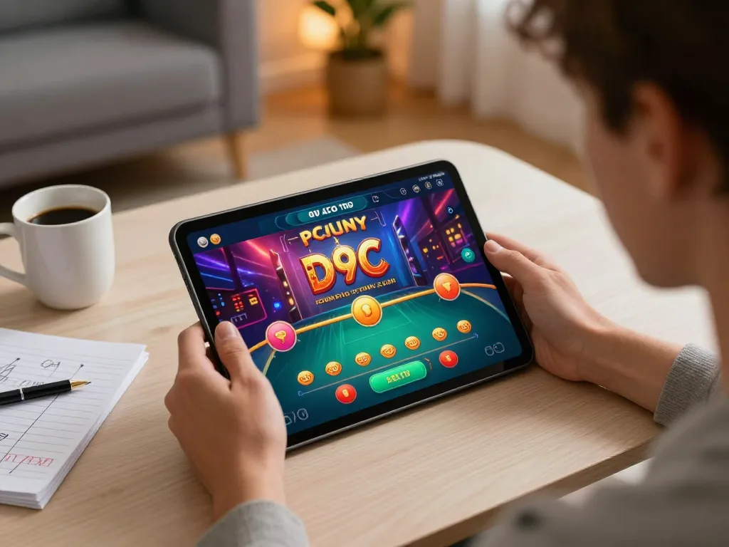 SX88 online gaming experience with a player engaged in casino games on a tablet in a cozy home setting.