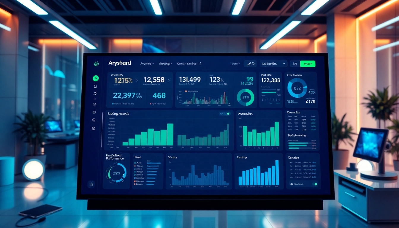 Anyone Protocol Dashboard interface showcasing staking rewards and crypto metrics in a modern office.