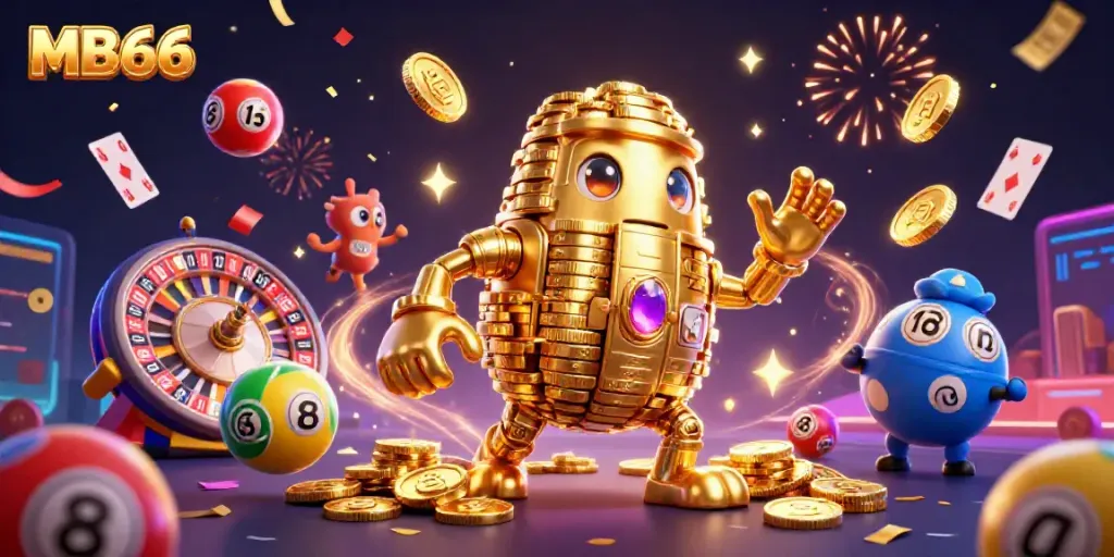 Experience thrilling gaming dynamics with MB66 in a vibrant casino scene full of action!
