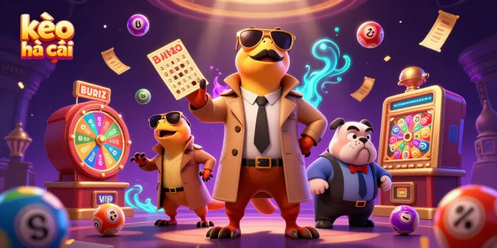 Engage with kèo nhà cái through a dynamic casino scene featuring raptors and exciting game elements.
