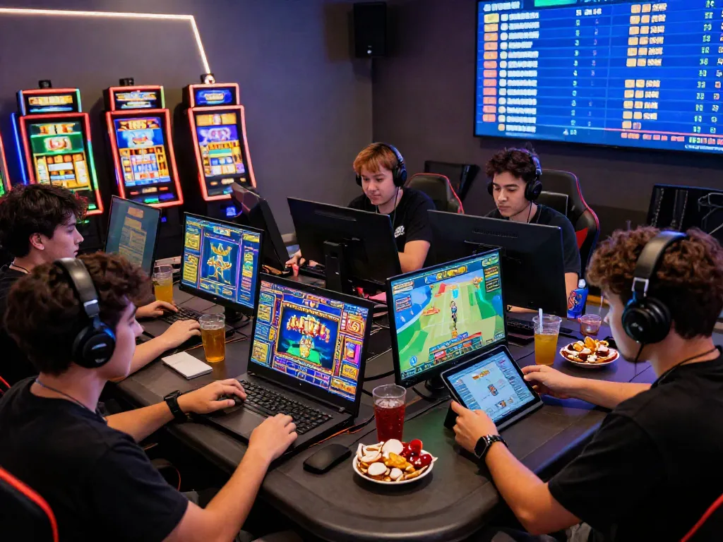 Engaged players enjoying slot88 games in a vibrant online gaming atmosphere.