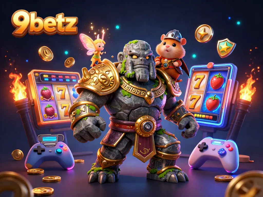 Engage with the magical world of 9betz as you explore animated characters and casino thrills.