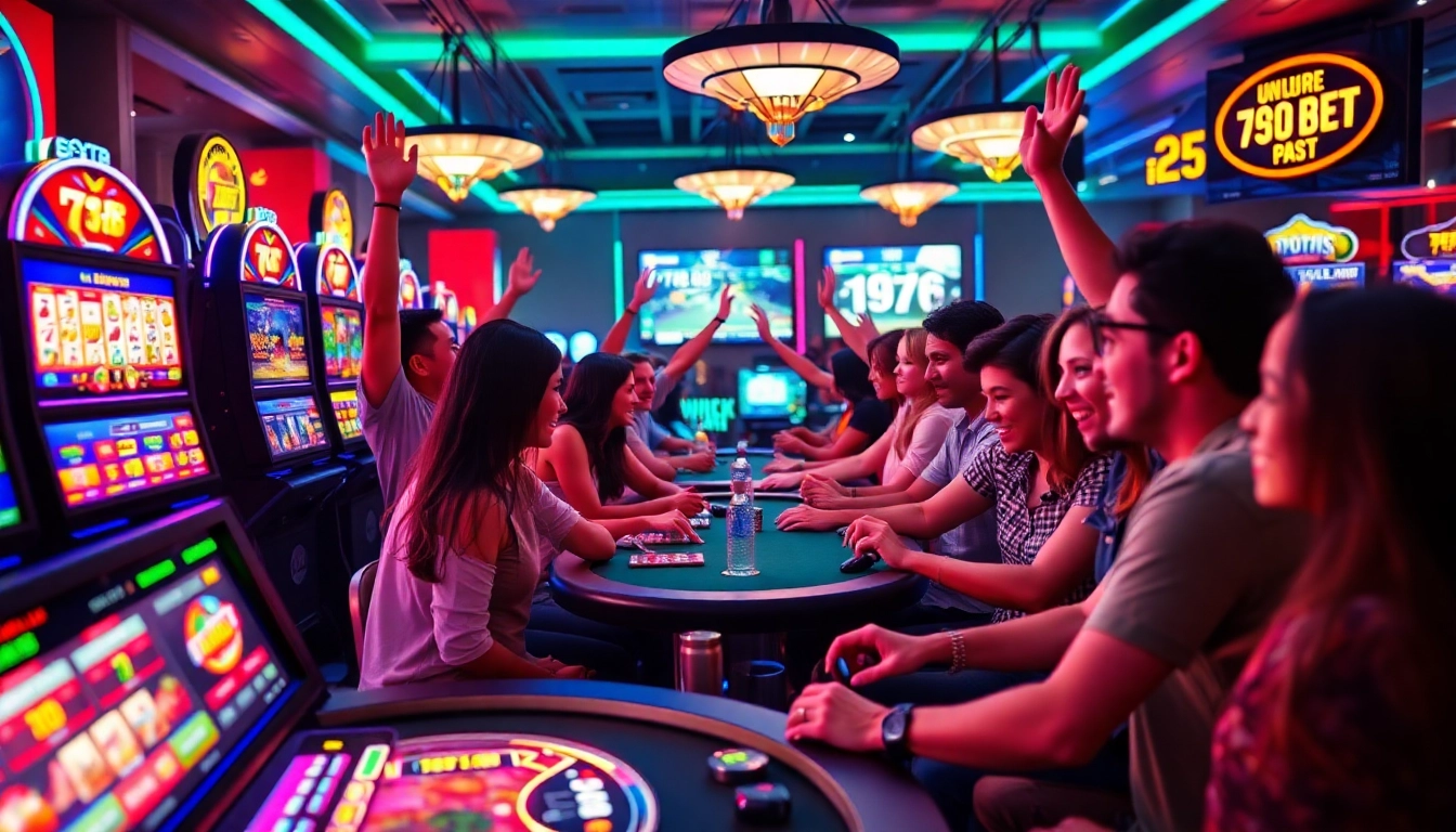 Engaged players betting at https://789beta2.com/ in a colorful online casino.