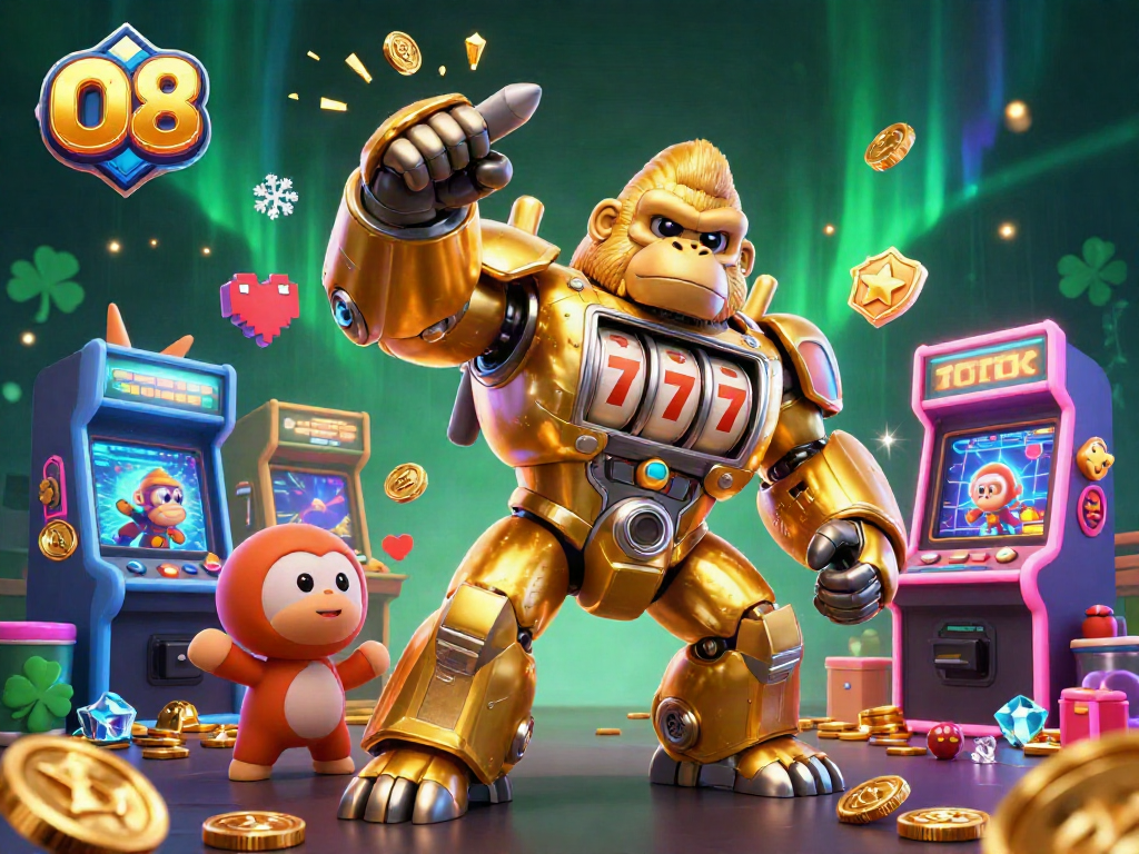 Join the fun at O8 Casino with vibrant 3D visuals and exciting game elements.