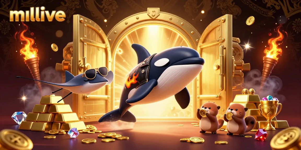 Experience live streaming thrills with mmlive featuring animated sea creatures and treasures.