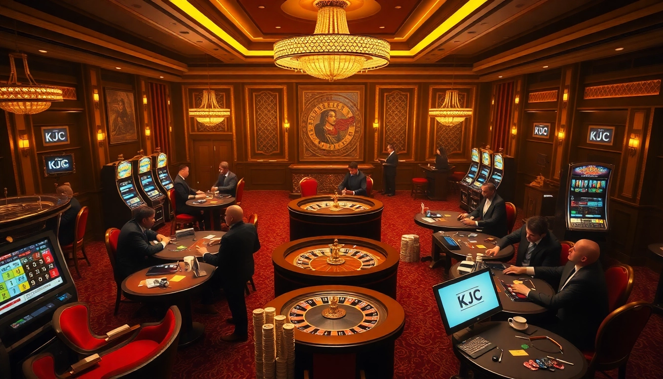 Experience the excitement of KJC COM with high-stakes poker games and luxurious casino features.