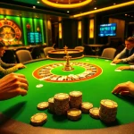 Experience the vibrancy of MM88 casino gaming with players at an elegant poker table.