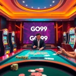 Experience excitement at GO99's vibrant online casino with stunning slot machines and professional dealers.