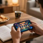 Engage with link lucky88 on mobile for exciting online gambling experiences in a cozy home setting.