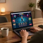 Engaging gameplay on Lode88 online platform with live dealer, highlighting interactive betting action.