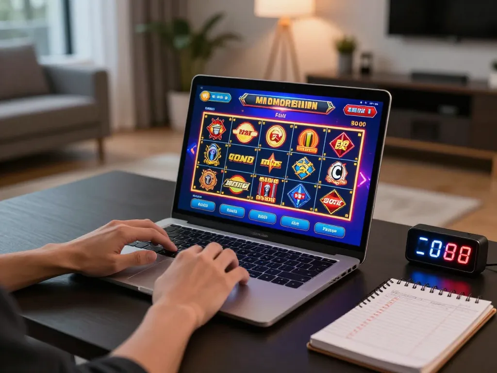 Experience thrilling gameplay on Hitclub with a player engaging in exciting online slots