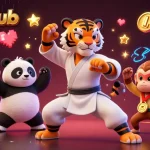 Play exciting games at taihitclub, featuring a vivid 3D casino scene with colorful animation elements.