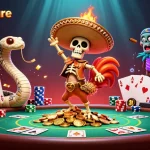 Experience the thrill of gambling with soundsforsure in a vibrant, animated casino scene.