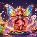 Experience vibrant gaming at b52clubss with a butterfly queen and thrilling slot elements.