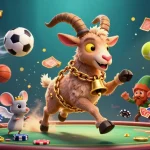 ZBET brings excitement to players with a lively casino scene featuring Krampus, angel mouse, and mischievous gremlins.