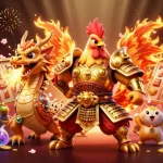 Experience thrilling gameplay at MAN88 with roaring victories around 3D slot reels in a vibrant casino.