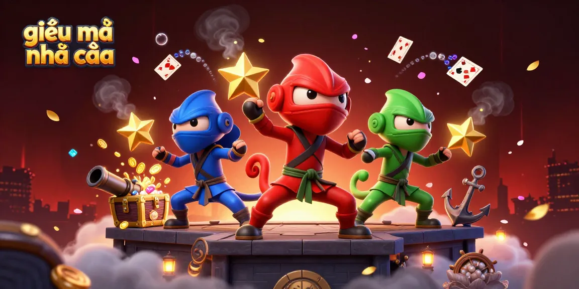 Engage with giải mã nhà cái as ninja chameleons and treasure elements create a vibrant online casino atmosphere.