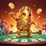 Experience the thrill of five 88 with golden golem and poker elements in vibrant, dynamic 3D.